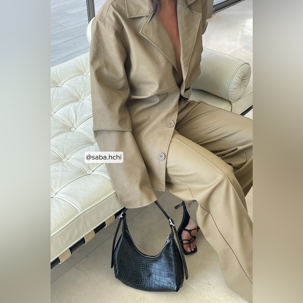 NA-KD Buttoned PU Jacket